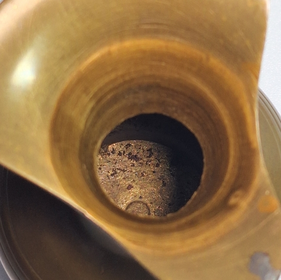 Vintage small brass pitcher made in India - Picture 7 of 16